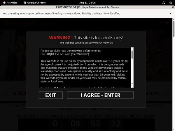 Erotiquetvlive Free Username