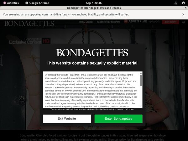 Bondagettes Make Account