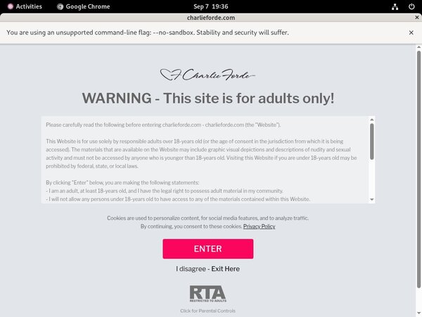 Charlieforde.com Order Page