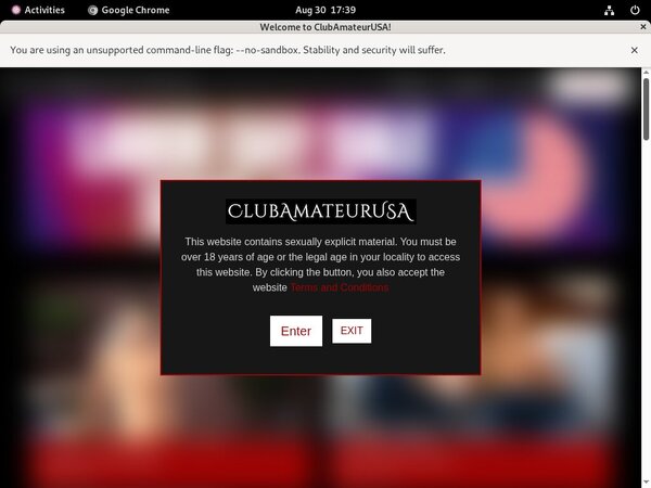 Club Amateur USA With Bank Account