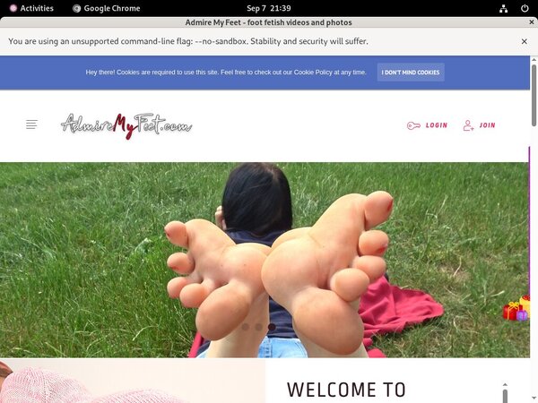 Free Admire My Feet Day Trial
