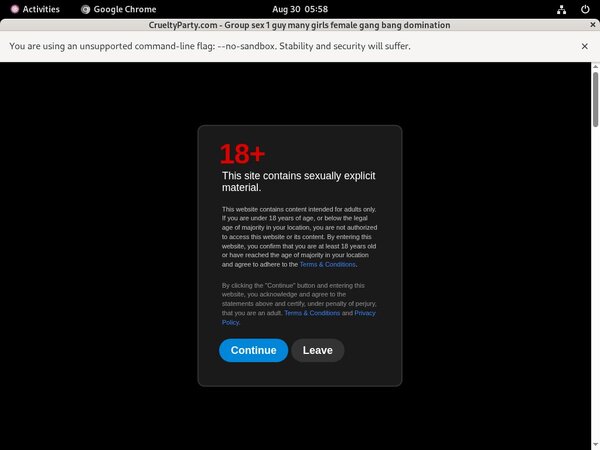 Free Crueltyparty Trial Membership
