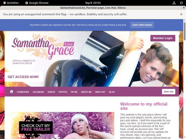 Free SamanthaGraceLive