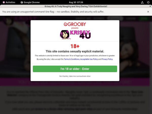 Krissy4u.com Trial Account