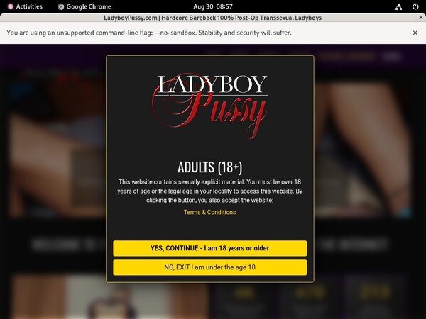 Ladyboypussy.com Signup Form