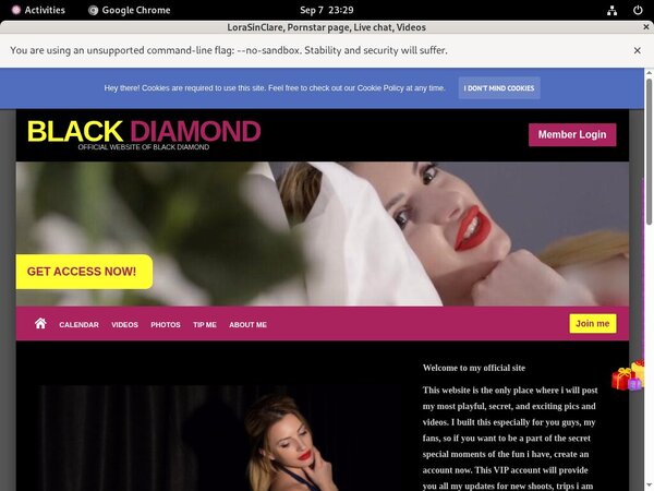 LoraSinClare Website Password