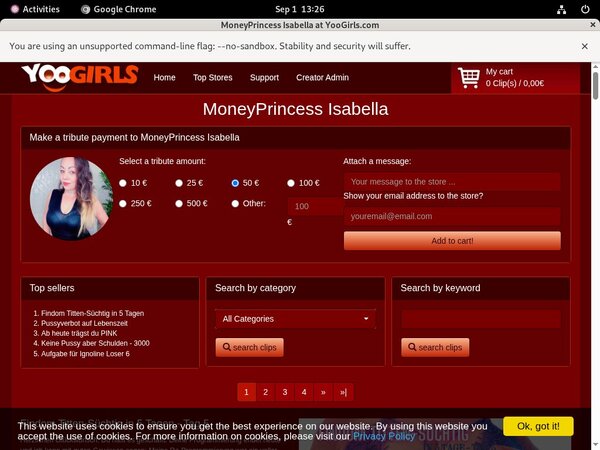 MoneyprincessIsabell Form