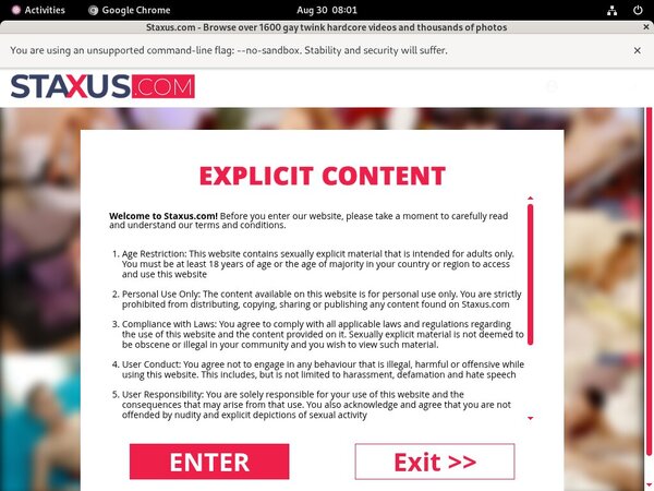 Staxus.com With AOL Account