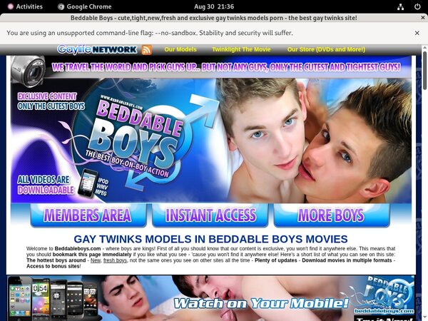 Videos Beddableboys.com