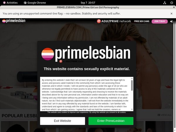 Primelesbian.com Limited Rate